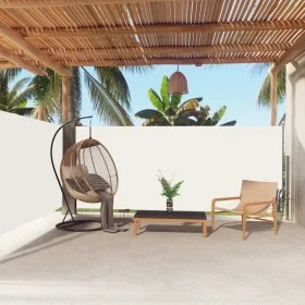 Cream retractable side awning 160x600 cm by vidaXL, Umbrellas - Ref: Foro24-317995, Price: 93,53 €, Discount: %