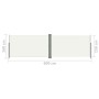 Toldo lateral retráctil crema 160x600 cm de vidaXL, Sombrillas - Ref: Foro24-317995, Precio: 94,85 €, Descuento: %