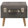 Gray velvet storage stool 40 cm by vidaXL, Benches for halls and storage - Ref: Foro24-329253, Price: 52,31 €, Discount: %