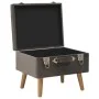 Gray velvet storage stool 40 cm by vidaXL, Benches for halls and storage - Ref: Foro24-329253, Price: 49,63 €, Discount: %