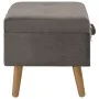 Gray velvet storage stool 40 cm by vidaXL, Benches for halls and storage - Ref: Foro24-329253, Price: 49,63 €, Discount: %