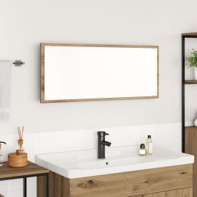 Espejo de Baño Roble Artesano Madera elaborada, Vidrio de , Tocadores de baño - Ref: Foro24-875420, Precio: 71,17 €, Descuent...