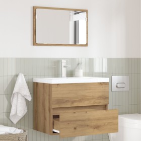 Juego de muebles de baño de 2 piezas Roble artesanal Madera elaborada by , Bathroom furniture - Ref: Foro24-875433, Price: 80...