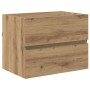 Juego de muebles de baño de 2 piezas Roble artesanal Madera elaborada von , Badezimmermöbel - Ref: Foro24-875433, Preis: 80,6...