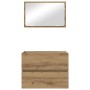 Juego de muebles de baño de 2 piezas Roble artesanal Madera elaborada von , Badezimmermöbel - Ref: Foro24-875433, Preis: 80,6...