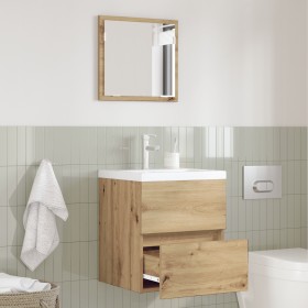 Gabinete de Almacenamiento para Baño Roble MDF Mediano de , Muebles de baño - Ref: Foro24-875701, Precio: 59,14 €