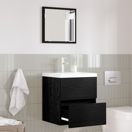 Gabinete de Almacenamiento para Baño - Roble Negro Madera Creada by , Bathroom furniture - Ref: Foro24-875702, Price: 67,25 €...