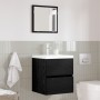 Gabinete de Almacenamiento para Baño - Roble Negro Madera Creada de , Muebles de baño - Ref: Foro24-875702, Precio: 60,80 €