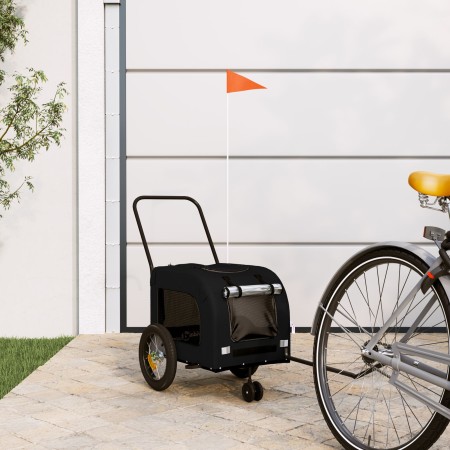 Cochecito para Mascotas Negro Negro Metal, Tela 124 x 53 x 53 cm | Foro24.es | Tu tienda online para hogar, jardín y más Foro24.es