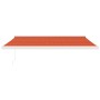 Toldo retráctil aluminio y tela naranja y marrón 4,5x3 m von , Markisen - Ref: Foro24-3154544, Preis: 498,25 €, Rabatt: %