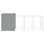 Caseta perros corral acero galvanizado gris claro 165x455x181cm von , Hundehütten - Ref: Foro24-3189104, Preis: 484,25 €, Rab...