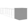 Caseta perros corral acero galvanizado gris claro 165x863x181cm | Foro24.es | Tu tienda online para hogar, jardín y más Foro24.es