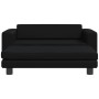 Sofá para niños y reposapiés cuero sintético negro 100x50x30 cm by , Baby and Toddler Furniture - Ref: Foro24-3196414, Price:...