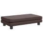 Sofá para niños y reposapiés cuero sintético marrón 100x50x30cm von , Baby- und Kleinkindmöbel - Ref: Foro24-3196416, Preis: ...