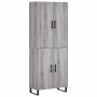 Aparador alto madera contrachapada gris sonoma 69,5x34x180 cm by , Sideboards - Ref: Foro24-3195705, Price: 138,33 €, Discoun...