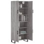 Aparador alto madera contrachapada gris sonoma 69,5x34x180 cm by , Sideboards - Ref: Foro24-3195705, Price: 138,33 €, Discoun...