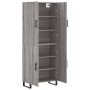 Aparador alto madera contrachapada gris sonoma 69,5x34x180 cm by , Sideboards - Ref: Foro24-3195705, Price: 138,33 €, Discoun...