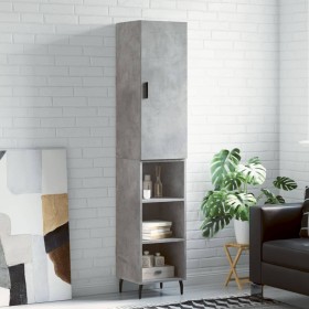 Aparador de madera contrachapada gris hormigón