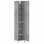 Aparador de madera contrachapada gris hormigón 34,5x34x180 cm | Foro24.es | Tu tienda online para hogar, jardín y más Foro24.es