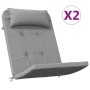 Cojines para silla Adirondack 2 uds tela Oxford gris von , Kissen für Stühle und Sofas - Ref: Foro24-361831, Preis: 76,70 €, ...
