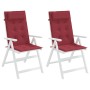Cojines de silla con respaldo alto 2 uds tela Oxford rojo tinto von , Kissen für Stühle und Sofas - Ref: Foro24-361901, Preis...
