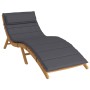 Cojín de tumbona de tela Oxford gris antracita 180x60x4 cm | Foro24.es | Tu tienda online para hogar, jardín y más Foro24.es