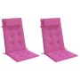 Cojines de silla con respaldo alto 2 uds tela Oxford rosa von , Kissen für Stühle und Sofas - Ref: Foro24-361934, Preis: 40,1...