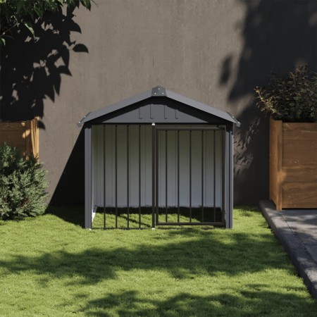 Caseta perros con tejado acero galvanizado negro 117x103x102 cm von , Hundehütten - Ref: Foro24-172346, Preis: 168,64 €, Raba...