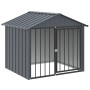 Caseta perros con tejado acero galvanizado negro 117x103x102 cm von , Hundehütten - Ref: Foro24-172346, Preis: 168,64 €, Raba...
