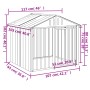 Caseta perros con tejado acero galvanizado negro 117x103x102 cm von , Hundehütten - Ref: Foro24-172346, Preis: 168,64 €, Raba...