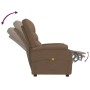 Sillón de masaje eléctrico tela marrón by , Electric massage chairs - Ref: Foro24-321230, Price: 236,69 €, Discount: %