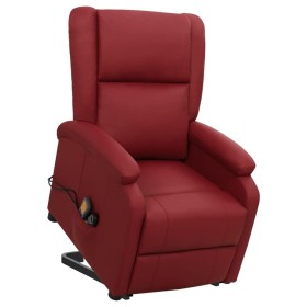 Sillón de masaje elevable cuero sintético rojo tinto by , Electric massage chairs - Ref: Foro24-329696, Price: 233,91 €, Disc...