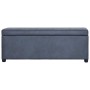 Banco con espacio de almacenaje 116 cm piel ante sintética gris | Foro24.es | Tu tienda online para hogar, jardín y más Foro24.es