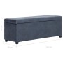Banco con espacio de almacenaje 116 cm piel ante sintética gris | Foro24.es | Tu tienda online para hogar, jardín y más Foro24.es