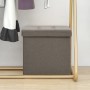 Taburete con almacenaje plegable lino sintético gris taupe von , Klapphocker und Stühle - Ref: Foro24-338769, Preis: 24,68 €,...