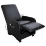 Sillón de masaje de cuero sintético negro by , Electric massage chairs - Ref: Foro24-241683, Price: 266,51 €, Discount: %
