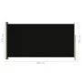Black retractable garden side awning160x300 cm by vidaXL, Umbrellas - Ref: Foro24-317838, Price: 57,92 €, Discount: %