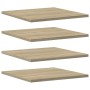 Estante estantería 4 uds contrachapada roble Sonoma 40x40x1,5cm de , Estanterías - Ref: Foro24-805176, Precio: 25,00 €