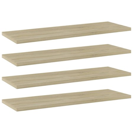 Estante estantería 4 uds contrachapada roble Sonoma 60x20x1,5cm by , Shelves - Ref: Foro24-805224, Price: 26,44 €, Discount: %