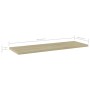 Estante estantería 4 uds contrachapada roble Sonoma 60x20x1,5cm by , Shelves - Ref: Foro24-805224, Price: 26,44 €, Discount: %