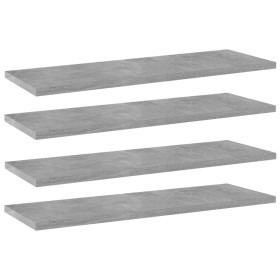 Estante estantería 4uds contrachapada gris hormigón 60x20x1,5cm by , Shelves - Ref: Foro24-805226, Price: 22,71 €, Discount: %