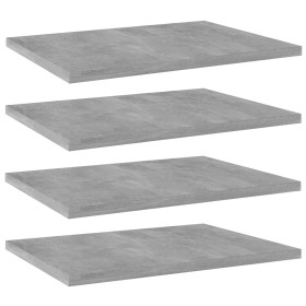 Estante estantería 4uds contrachapada gris hormigón 40x30x1,5cm de , Estanterías - Ref: Foro24-805162, Precio: 31,21 €, Descu...