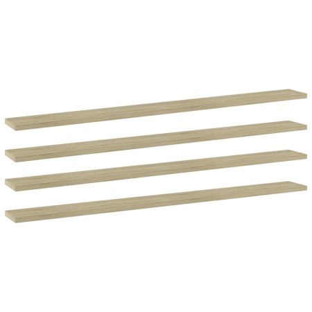 Estante estantería 4uds contrachapada roble Sonoma 100x10x1,5cm von , Regale - Ref: Foro24-805368, Preis: 21,38 €, Rabatt: %