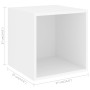 Armario de pared madera contrachapada blanco 37x37x37 cm von , Regale und Regale - Ref: Foro24-805444, Preis: 32,52 €, Rabatt: %