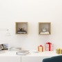 Estantes cubo de pared 2 unidades roble Sonoma 26x15x26 cm von , Regale und Regale - Ref: Foro24-807034, Preis: 23,68 €, Raba...
