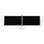 Schwarze einziehbare Seitenmarkise 180x600 cm von vidaXL, Sonnenschirme - Ref: Foro24-318000, Preis: 103,38 €, Rabatt: %