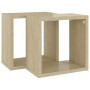 Estantes cubo de pared 2 unidades roble Sonoma 26x15x26 cm von , Regale und Regale - Ref: Foro24-807034, Preis: 23,68 €, Raba...