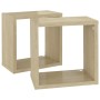 Estantes cubo de pared 2 unidades roble Sonoma 26x15x26 cm von , Regale und Regale - Ref: Foro24-807034, Preis: 23,68 €, Raba...