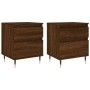 Mesitas noche 2 uds madera ingeniería marrón roble 40x35x50 cm | Foro24.es | Tu tienda online para hogar, jardín y más Foro24.es
