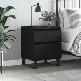 Mesita de noche madera contrachapada negro 40x35x50 cm von , Nachttische - Ref: Foro24-830686, Preis: 55,25 €, Rabatt: %